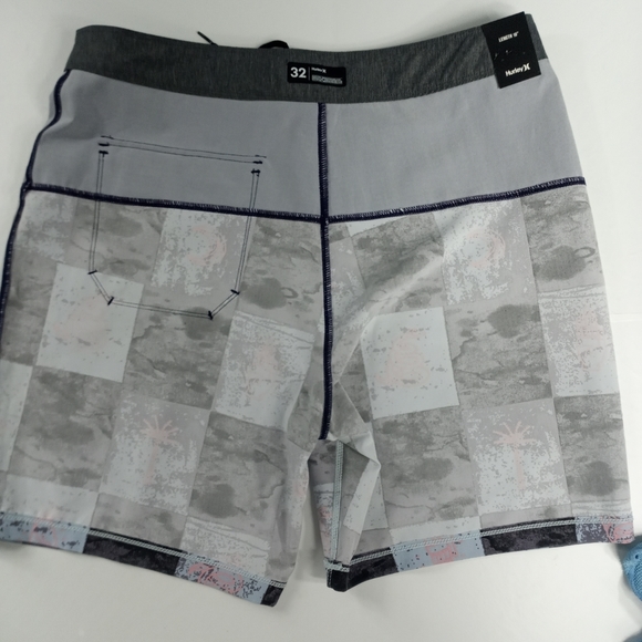 Hurley Surfcheck Phantom Boardshorts 18" Aqua 32 - Picture 8 of 11